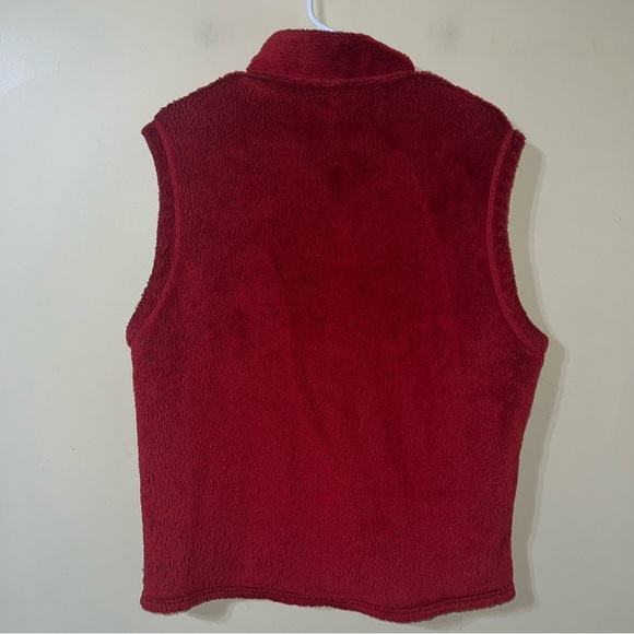 Patagonia Pile Sherpa Vest Size Large Made in USA Vintage Red - Picture 3 of 3